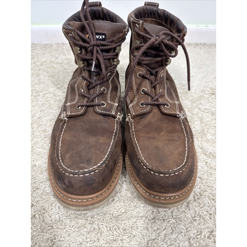 Hawx Men's 6 Inch Grade Soft Toe Work Boot Size 14 D Rugged Durable Leather READ